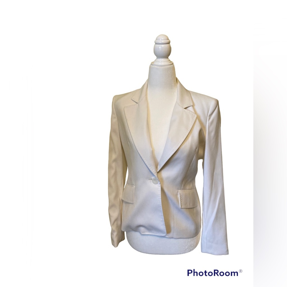 Anne Klein cream color blazer 0P